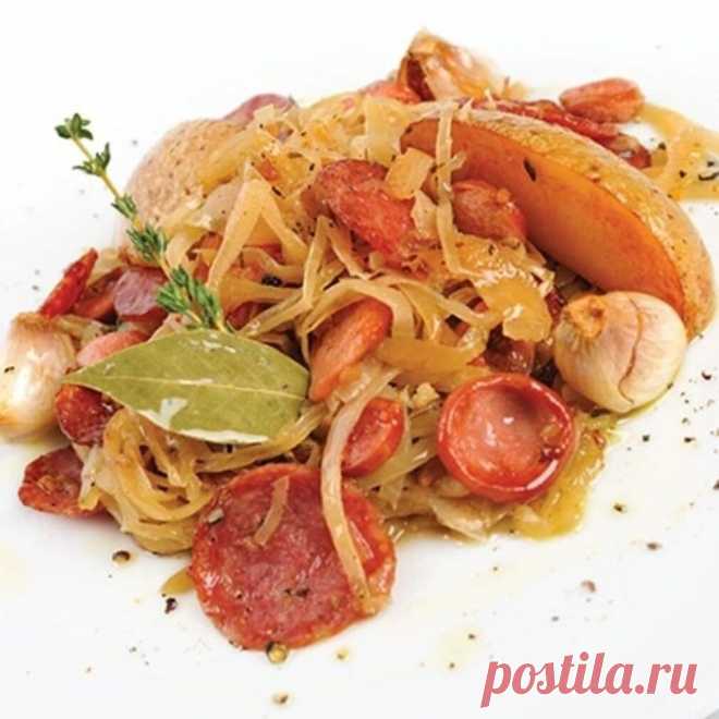 Шукрут из капусты с колбасками. #шукрут