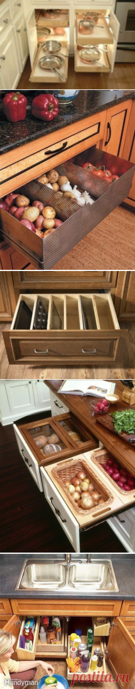 Выдвижные идеи для кухни