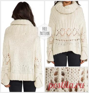 Openwork Sweater Free Pattern