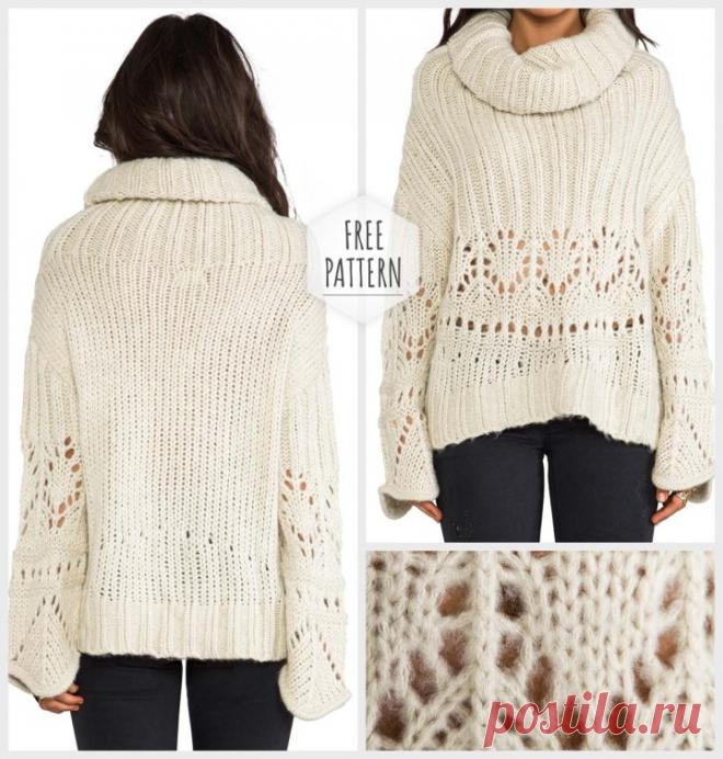 Openwork Sweater Free Pattern