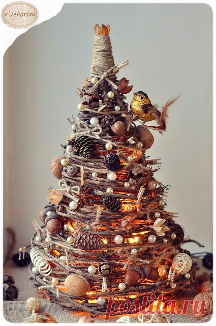 Мастер-класс : ёлочка из веток дерева - Vekoria. Handmade decor for home