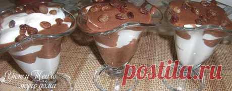 Желе из творога и сметаны - рецепт с какао
