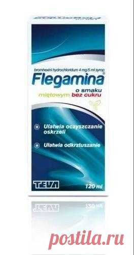 FLEGAMINA mint without sugar syrup 120ml FLEGAMINA UK is a preparation in the form of a syrup, which contains bromohexine hydrochloride - a substance responsible for expectorant action.