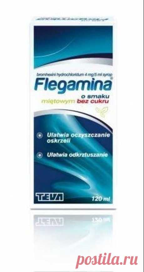 FLEGAMINA mint without sugar syrup 120ml FLEGAMINA UK is a preparation in the form of a syrup, which contains bromohexine hydrochloride - a substance responsible for expectorant action.