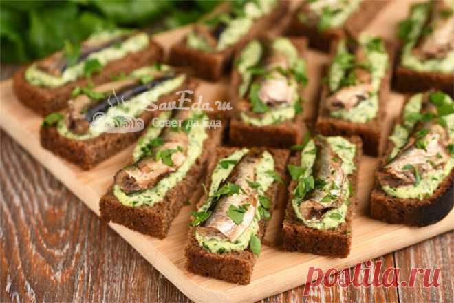 Бутерброды со шпротами (их изюминка в смеси, которую добавляю на хлеб) | Совет да Еда | Яндекс Дзен