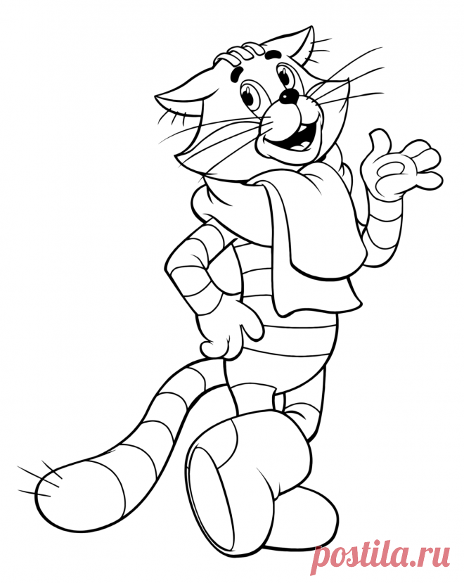 Раскраски Простоквашино скачать или распечатать