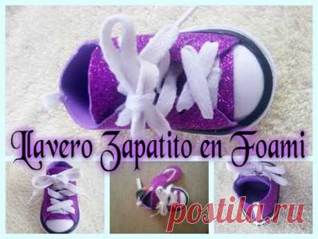 LLAVERO ZAPATITO FOAMI (GOMA EVA)