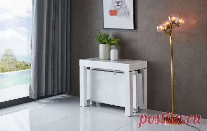 Стол раскладной Claus, белый | Купить по выгодной цене в интернет-магазине iModern.ru