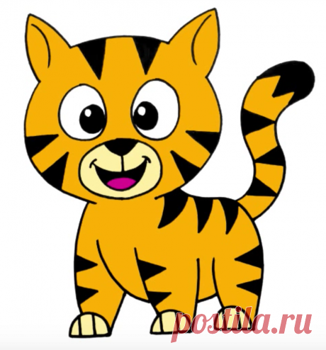 Как нарисовать тигра