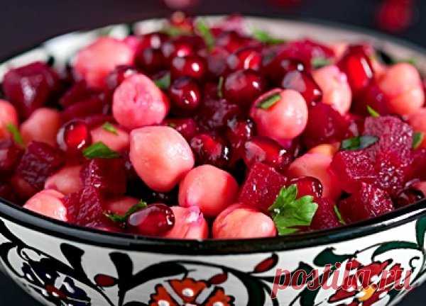 Салат из свеклы с зернами граната | Самые вкусные кулинарные рецепты