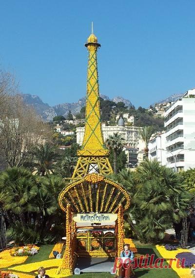 Фестиваль цитрусовых в столице лимонов Ментоне

Среди самых необычных праздников мира особое место занимает фестиваль лимонов в Ментоне, проходящий на берегу французской Ривьеры во второй половине февраля. На этот удивительный праздник собираются десятки тысяч французов и иностранных гостей. На средиземноморском побережье Франции лимонный фестиваль немного уступает по популярности разве что только знаменитому карнавалу в Ницце и гонкам «Формулы-1» в Монако.