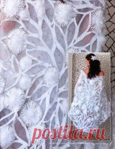 Неповторимость вязанного свадебного платья | Вязание крючком, схемы вязания, бесплатное вязание крючком