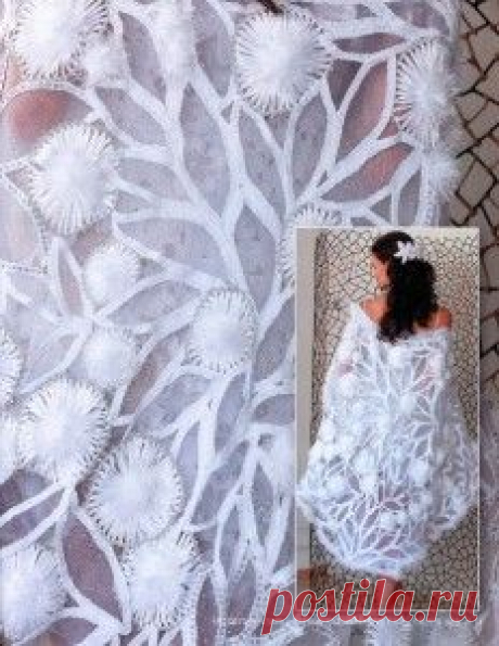 Неповторимость вязанного свадебного платья | Вязание крючком, схемы вязания, бесплатное вязание крючком