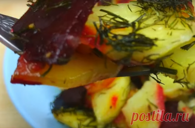 Невероятно вкусное блюдо из свеклы и картофеля