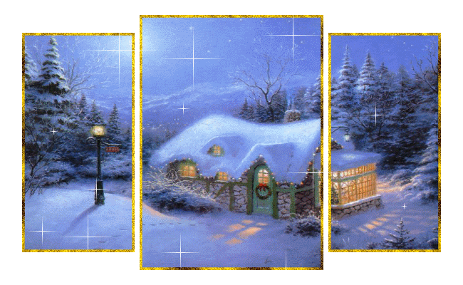 Зима и снег анимации