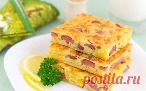 Пирог с сыром и сосисками | My Milady