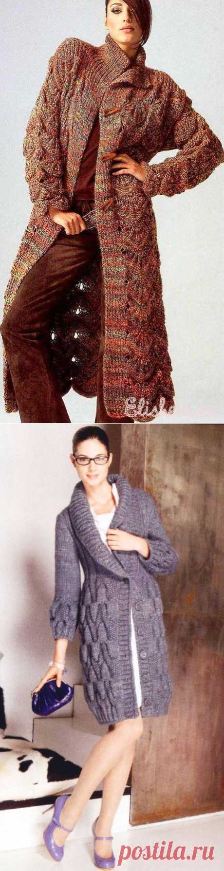 Пальто Gedifra Skarlett вязаное спицами