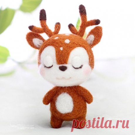 Набор для фелтинга
в набор входит шерсть и иглы для сухого валяния
инструкция для создания этого замечательного олененка находится на сайте продавца
======================================
https://s.click.aliexpress.com/e/n5KDsgfI?product_id=..