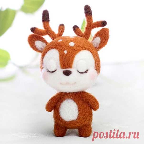 Набор для фелтинга
в набор входит шерсть и иглы для сухого валяния
инструкция для создания этого замечательного олененка находится на сайте продавца
======================================
https://s.click.aliexpress.com/e/n5KDsgfI?product_id=..