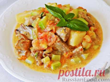 Рецепт: Овощное рагу с мясом на RussianFood.com