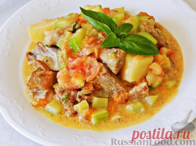 Рецепт: Овощное рагу с мясом на RussianFood.com