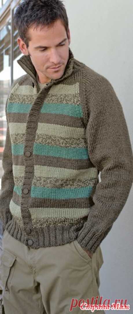 . Мужской жакет спицами https://www.liveinternet.ru/users/lady_jagznenka/post364001964/
