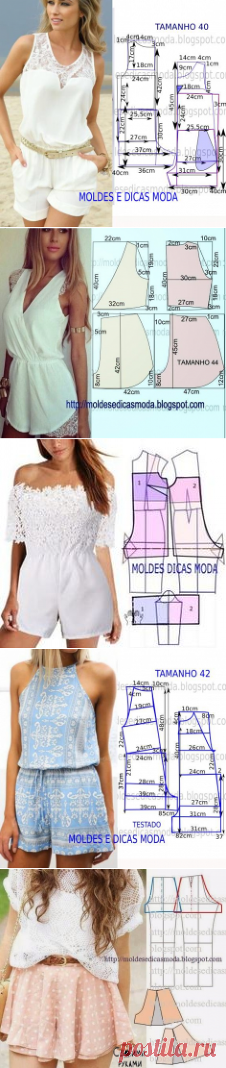 Моделируем летние комбинезоны с шортами — Сделай сам, идеи для творчества - DIY Ideas