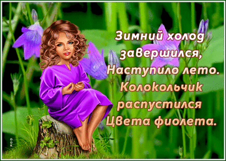 Прекрасная открытка летнего настроения