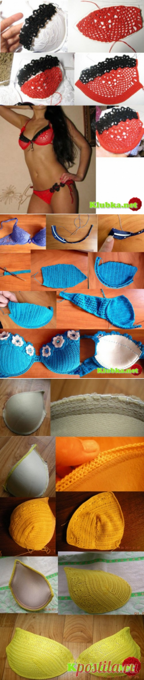 Как связать купальник крючком » Клубка.Нет - Все о вязании крючком