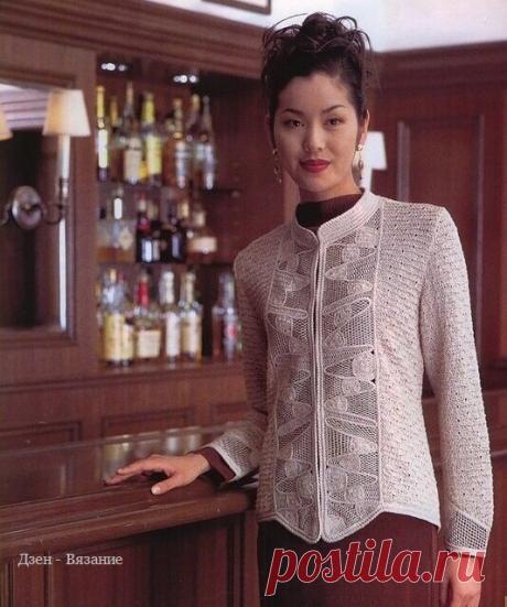 Женские модели жакетов спицами со схемами | Вязание | Яндекс Дзен