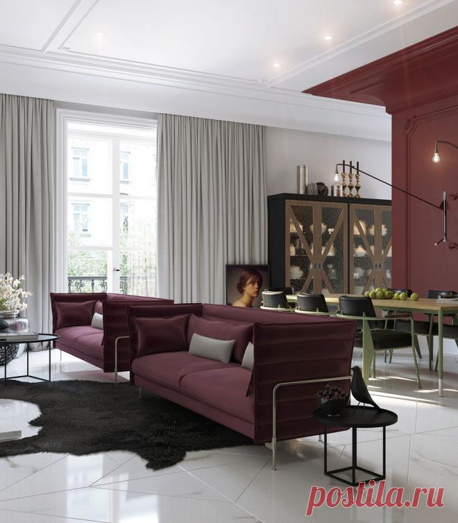 Бордовый цвет в фотографиях интерьеров - как и с чем сочетать мебель и обои узнайте на сайте Stone Floor в Туле

#бордовыйинтерьер#бордовыйпалитрыцветов#палитрыбордового#счемсочетатьбордовый#Тула#Stonefloor