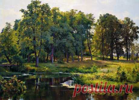 Художник Иван Иванович Шишкин (1832-1898).
"В парке", 1897 г.