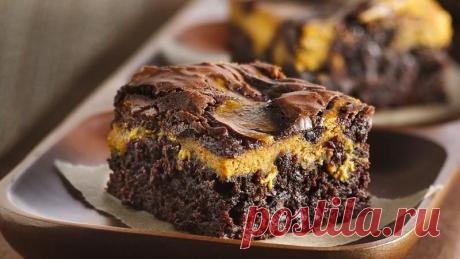 Pumpkin Swirl Brownies recipe from Betty Crocker