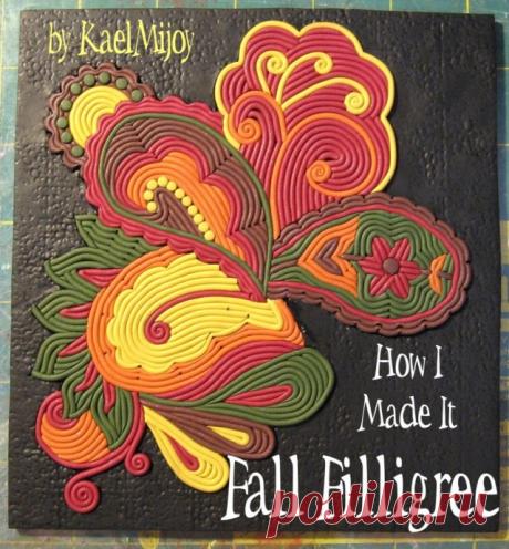 Панно из пластики в жгутовой технике