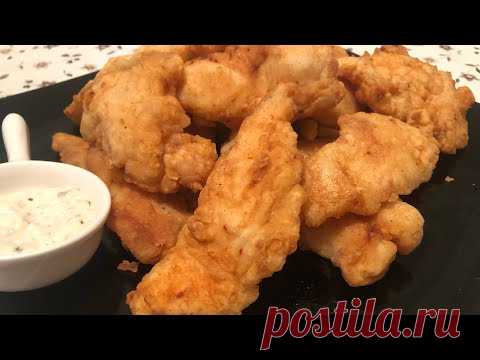 KFC НАГГЕТСЫ 😍 я нашла легкий способ приготовления !Стрипсы  в домашних условиях .