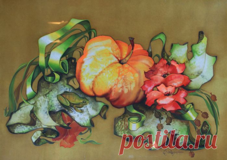 Сказочно красивый батик Елены Дорожкиной..