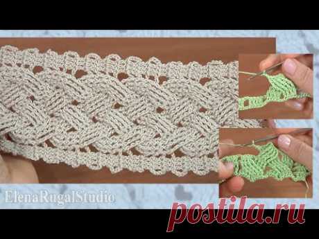 Step-by-Step Crochet Wide Cable Pattern