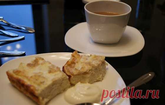 Творожная запеканка с грушей и овсяными хлопьями