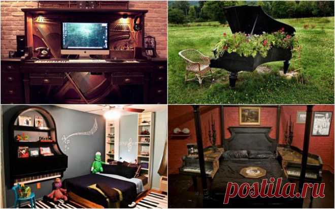 11 идей использования старого нерабочего фортепиано