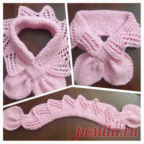 Hand Knit LACE Neck Scarf / neck warmer / PINK Neck warmer / Pink Ribbon Scarf for Kids or Audlt LACE NECK Hand Knit scarf /neck warmer for KIds or Adult Made with acrylic yarn. The scarf is very cute warm and nice  Size: length: 28-29( 70 ~75 cm ) Neck : 17 ( with out stretch , Stretch up to 20) width: 8 (20 cm )   Hand wash in cold, lay flat to dry.