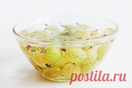 Компот из крыжовника с лимоном на зиму — Домашняя кулинария