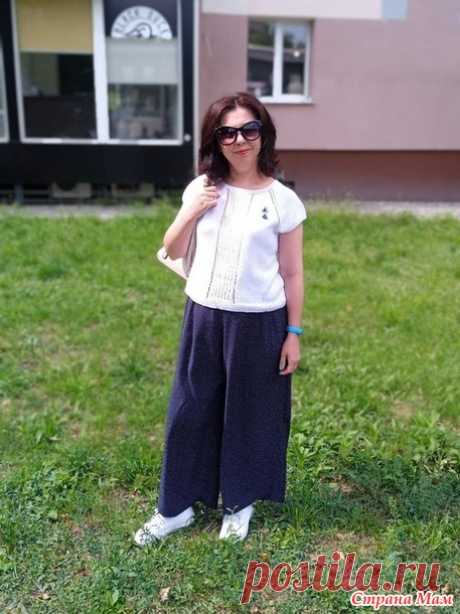Топ спицами реглан сверху "Чем проще, тем лучше" - Вязание - Страна Мам