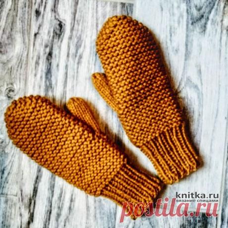 Вяжем очень простые ВАРЕЖКИ спицами, бесплатное описание, Вязание для женщин