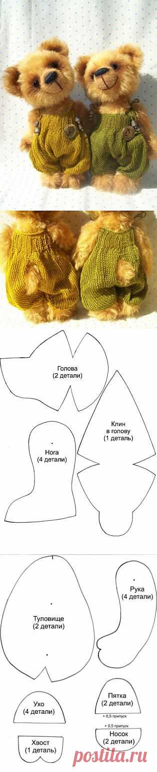 Мишки тедди Лимончик и Лаймик. Выкройки