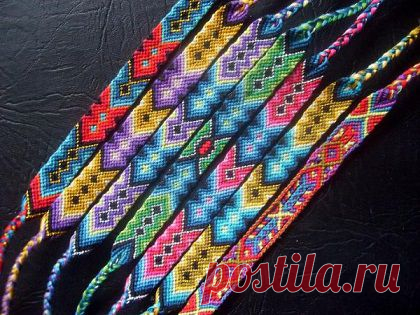 Как плести фенечки из мулине и ниток/из ленточек? схемы, видео