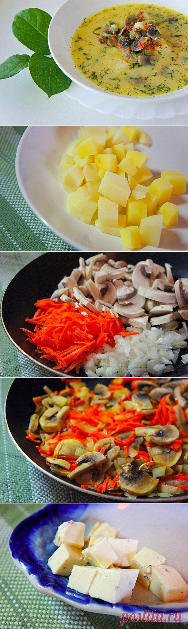 Как приготовить грибной сливочный суп - рецепт, ингридиенты и фотографии