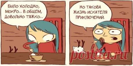 Как делали первые комиксы МИФа о Хильде. Заглянем на внутреннюю кухню В МИФе над моей книгой работала редактор Аня Дружинец. Оказалось, мы с ней очень похожи! (Я даже увидела пару ее фото в синем парике, но мне их строго-настрого запретили показывать, так что придется вам поверить мне на слово). И это приятное знакомство отличный повод прокатиться на машине времени и вспомнить, как делали первые комиксы обо мне, Хильде, в МИФе: «Делать комикс сложнее и интереснее, чем книжку-картинку, в…