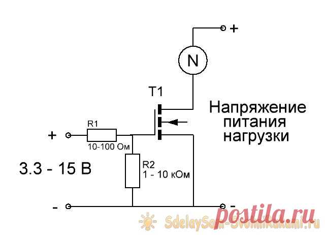 Ключ на полевом транзисторе своими руками