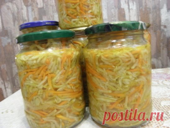 Салат из кабачков и моркови в прок