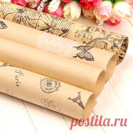 Крафт-бумага
Размеры: 75*52 см
Узоры: башня, Нотная запись, Бабочка, обычная бумага
Количество: 10 листов/упаковка
https://s.click.aliexpress.com/e/qk9UOWIk?product_id=..